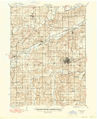 1931 Map of Indianola, IA, 1949 Print