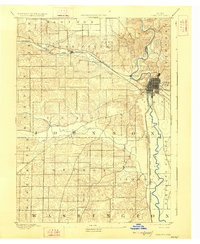 1891 Map of Iowa City, 1926 Print