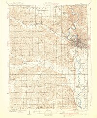 Download a high-resolution, GPS-compatible USGS topo map for Iowa City, IA (1938 edition)