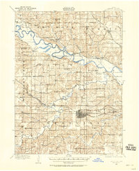 1909 Map of Knoxville, 1958 Print