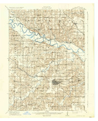 1912 Map of Knoxville, 1937 Print