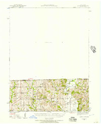1945 Map of Lamoni, 1957 Print