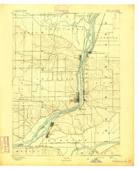 preview thumbnail of historical topo map of Scott County, IA in 1893