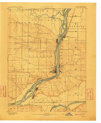 1893 Map of Leclaire, 1911 Print