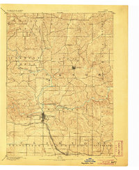1891 Map of Maquoketa, IA, 1906 Print
