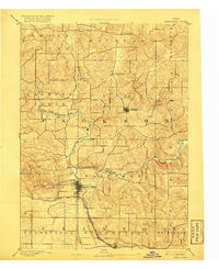 1891 Map of Jackson County, IA, 1917 Print