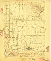 1889 Map of Marion, 1902 Print