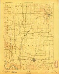 1889 Map of Marion, 1907 Print