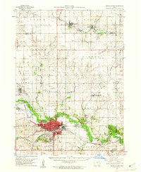 preview thumbnail of historical topo map of Marshalltown, IA in 1960