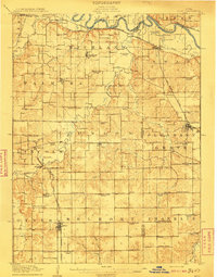 1910 Map of Milo
