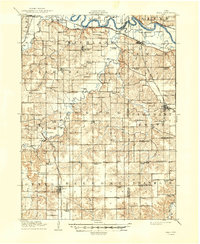 1910 Map of Milo, 1949 Print