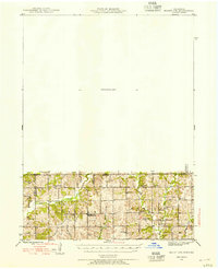 1945 Map of Mount Ayr, 1954 Print