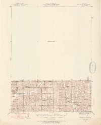 1945 Map of Mount Ayr, 1954 Print