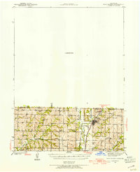 1940 Map of New Market, IA, 1954 Print