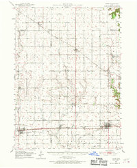 1951 Map of Ogden, IA, 1970 Print