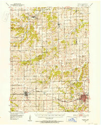 1951 Map of Osceola, 1953 Print