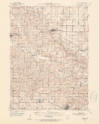 preview thumbnail of historical topo map of Panora, Guthrie County, IA in 1952