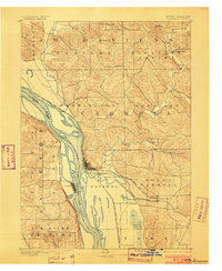 1892 Map of Savanna, 1903 Print