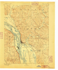 1892 Map of Savanna, 1905 Print