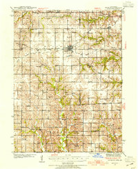 1942 Map of Wayne County, IA, 1954 Print