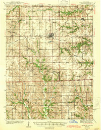 Download a high-resolution, GPS-compatible USGS topo map for Seymour, IA (1944 edition)