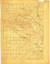 1899 Map of Shellsburg, 1910 Print