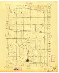 1889 Map of Cedar County, IA