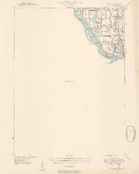 1946 Map of Wapello, 1954 Print