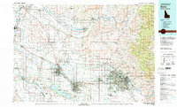 preview thumbnail of historical topo map of Boise, ID in 1981