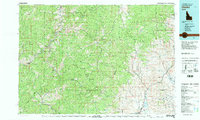 Download a high-resolution, GPS-compatible USGS topo map for Challis, ID (1982 edition)