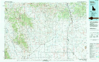 preview thumbnail of historical topo map of Dubois, ID in 1983