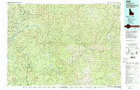 preview thumbnail of historical topo map of Clearwater County, ID in 1982