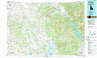preview thumbnail of historical topo map of Bonneville County, ID in 1986