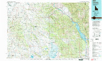 preview thumbnail of historical topo map of Bonneville County, ID in 1986