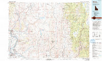 preview thumbnail of historical topo map of Weiser, ID in 1980