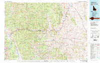 preview thumbnail of historical topo map of Custer County, ID in 1982