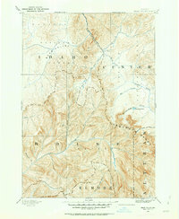 1891 Map of Bear Valley, 1963 Print