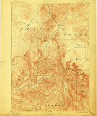 1893 Map of Bear Valley, 1910 Print