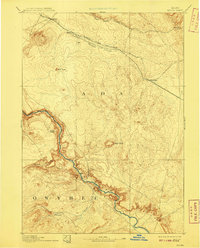 1894 Map of Bisuka, 1908 Print