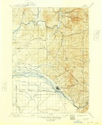 1897 Map of Boise, 1948 Print