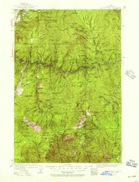 Download a high-resolution, GPS-compatible USGS topo map for Buffalo Hump, ID (1957 edition)