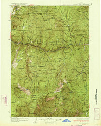 Download a high-resolution, GPS-compatible USGS topo map for Buffalo Hump, ID (1934 edition)