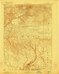 1893 Map of Camas Prairie, 1922 Print