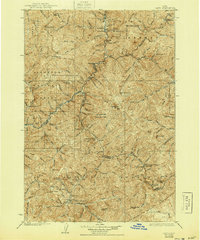 1930 Map of Casto, 1944 Print