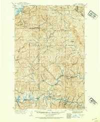 1909 Map of Cataldo, 1954 Print