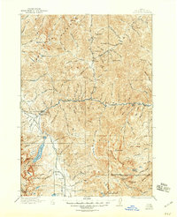 preview thumbnail of historical topo map of Custer County, ID in 1922
