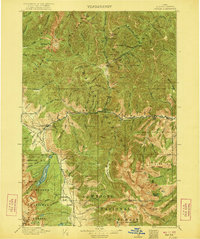 preview thumbnail of historical topo map of Custer County, ID in 1922