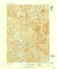 1895 Map of Custer County, ID, 1954 Print