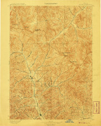 1897 Map of Custer County, ID, 1908 Print