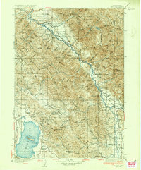1935 Map of Alpine Northwest, WY